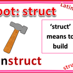 Words with root word struct