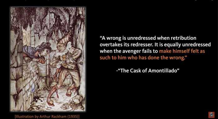 Quotes from the cask of amontillado