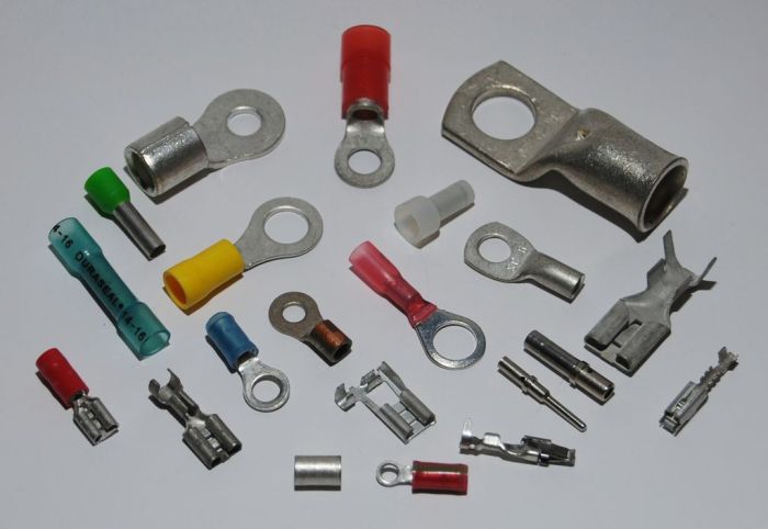 Which statements are true about wire terminals and connectors